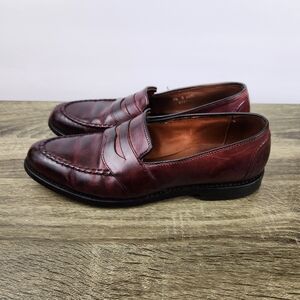 Allen Edmonds Randolph Penny Loafer Dress Shoes Men's 9.5 B Burgundy 4820